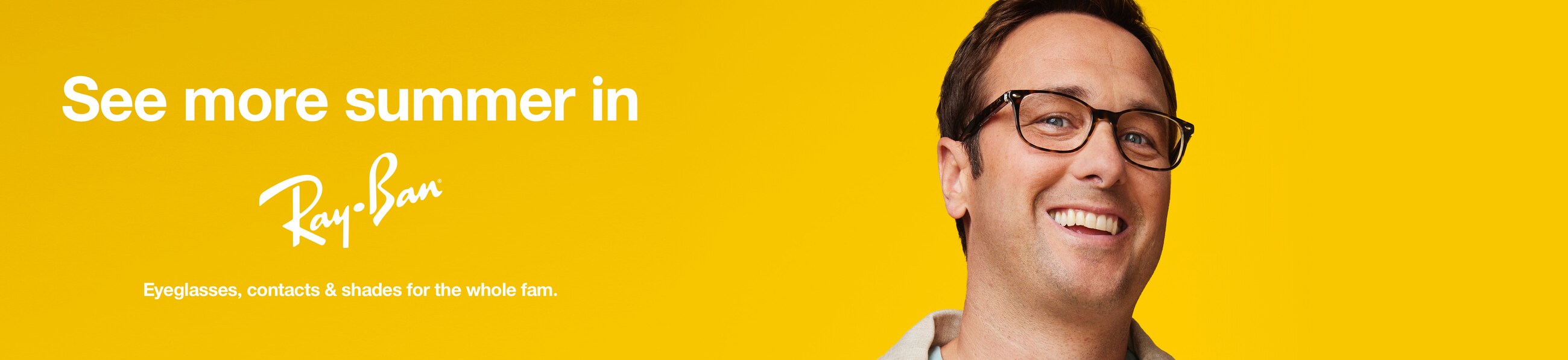 Summer Man Eyeglasses banner