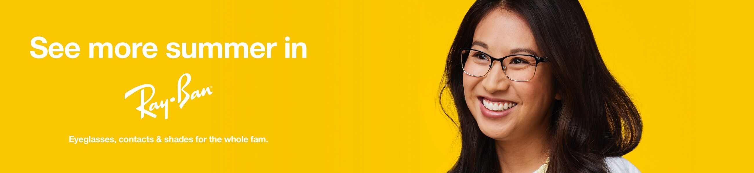 Summer Woman Eyeglasses banner
