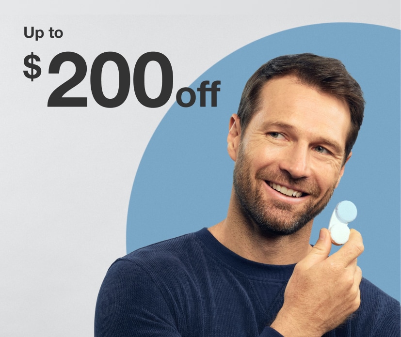 Restock on contacts and save up to $200 on an annual supply or up to $75 on a 6-month supply of contact lenses.
