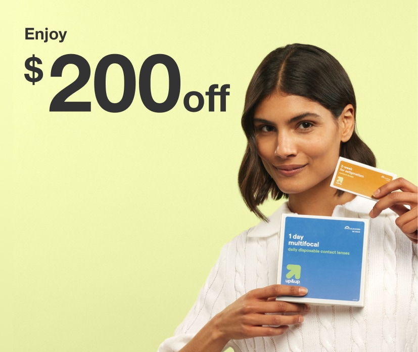 Get 40% off prescription glasses and up to 50% off select frames.