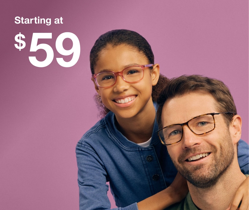 Experience personalized eye care with frames + lenses from top brands at great prices.
