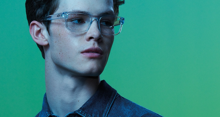 Stylish eyewear on display