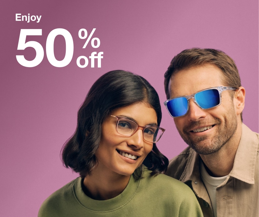 Get 40% off prescription glasses and up to 50% off select frames.