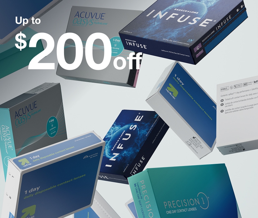 Experience personalized eye care with frames + lenses from top brands at great prices.