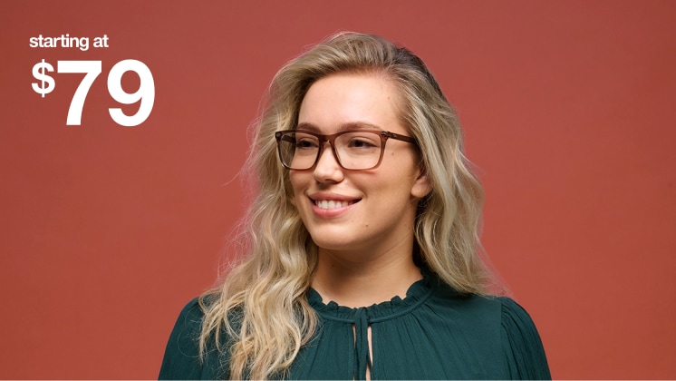 Prescription glasses starting at $79
